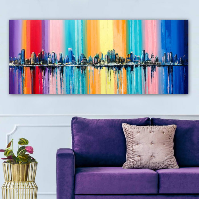 Wallity Lienzo Decorativo Multicolor 50 x 120 cm Wallity Lienzo Decorativo Multicolor 50 x 120 cm